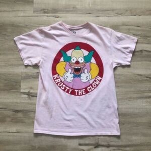 The Simpson’s Krusty the Clown Pink Tee Shirt